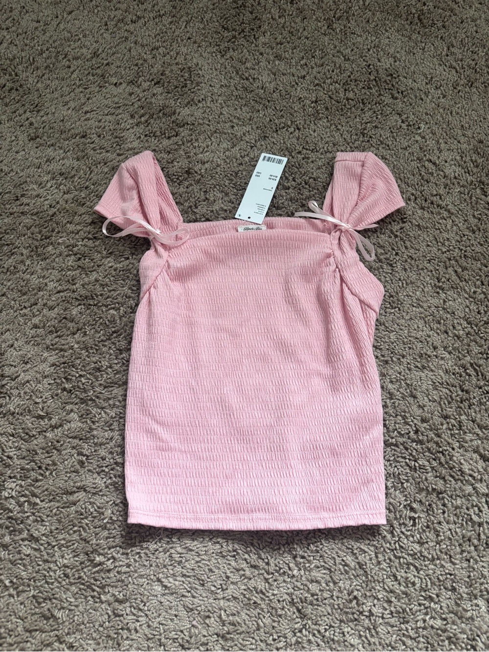 Urban Outfitters Pastel Pink Tie-Strap Top
